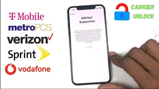 SIM not supported on iPhone?  How To Unlock iPhone any Carrier, Any Model in 2024