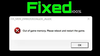 [Fixed]  Out of game memory Please reboot and restart the game Gta 5 Game Crash Error