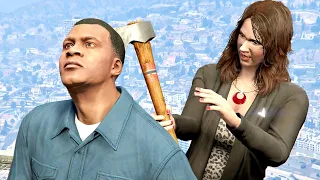 GTA V PC Amanda Kills Franklin (Editor Rockstar Movie Cinematic Short Film)