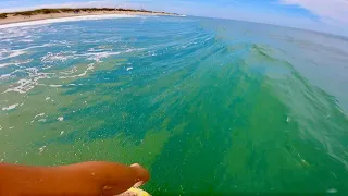 POV Longboard Surfing Dreamy Outer Banks - Perfect Sand Breaks