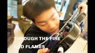 DragonForce - Through The Fire And Flames - Adam Shane 13yo (Guitar Cover)
