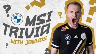 MSI TRIVIA WITH JANKOS | Presented by BMW