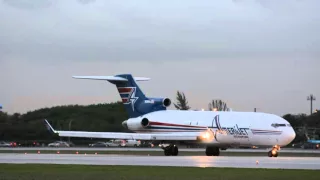 INSANELY LOUD!!!! 727 TAKEOFF Amerijet At Miami International