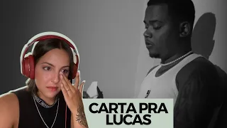 REACT:  CARTA PRA LUCAS 🏆 - Major RD