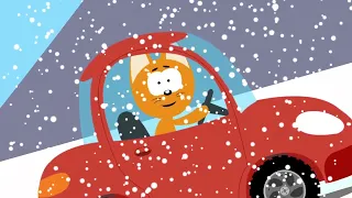 Winter! Cartoons über den Winter - Das Kätzchen und die Zaubergarage - Kinder Zeichentrick