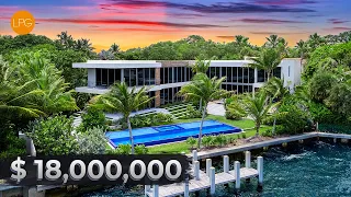 TOURING A GREAT $18,000,000  HOME “LA CASA PALMA”  WICH  INCREDIBLE VIEWS OF MIAMI BEACH