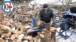 4 cubes in 2 hours!!! In a day, you can collect firewood for a year! Technology works for people.