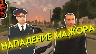 😱 НАГЛЫЙ МАЖОР НАПАЛ НА НОВИЧКА, НО... В GTA CRMP - BLACK RUSSIA #shorts#блекраша#blackrussia #крмп