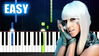 Lady Gaga - Poker Face - EASY Piano Tutorial