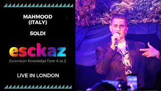 ESCKAZ in London: Mahmood - Italy - Soldi (at London Eurovision Party 2019)