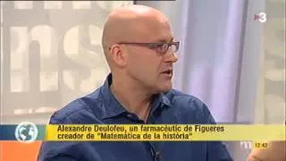 «La Matemàtica de la Història» d'Alexandre Deulofeu a "Els Matins" de TV3 (10-09-2013)