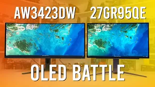 LG 27GR95QE vs Alienware AW3423DW vs AW3423DWF