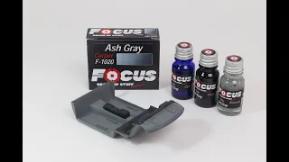 Tamiya Nissan R34 GTR -3- Demo pintura Moqueta Focus Ash Gray (Castellano)