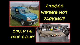 Kangoo wipers not parking or working on intermittent? Check your relay.