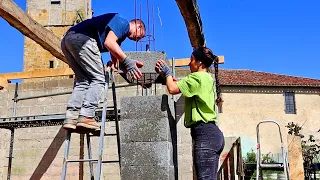 Concrete pillars and Roof structure #78