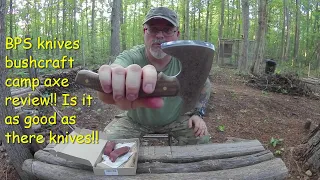 BPS knives Bushcraft camp axe review!!