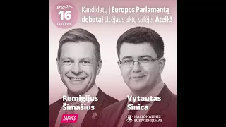 Kandidatų į Europos Parlamentą debatai
