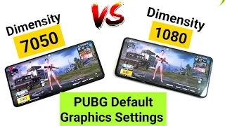 Dimensity 7050 vs Dimensity 1080 PUBG Graphics Settings Comparison 🔥🔥🔥