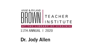 The Rise of Jim Crow, Dr. Jody Allen