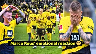 Marco Reus' emotional reaction after the Dortmund vs Augsburg 5-1
