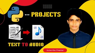 Text to audio using Python | text to speech | text to mp3 | converter