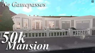 50k Bloxburg Mansion (No Gamepasses) - BLOXBURG SPEEDBUILD