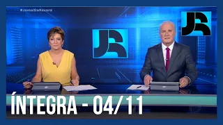 Assista à íntegra do Jornal da Record | 04/11/2021