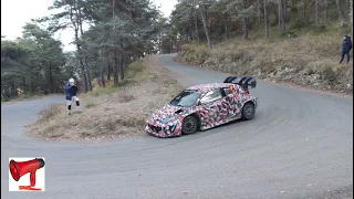 test rallye monte Carlo 2022 day 2 Sébastien ogier Benjamin veillas Toyota WRC hybride 2022