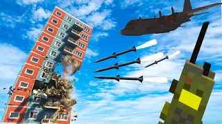 Airstrike vs Dynamic Building | Teardown