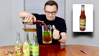Weird Soda Flavors Taste Test - Mixing Soda Together Challenge!