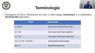 Aula 1 - Hermenêutica Bíblica