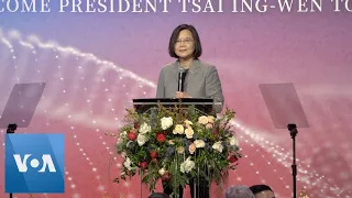 Taiwan President Tsai Ing-Wen Begins US Stopover | VOANews