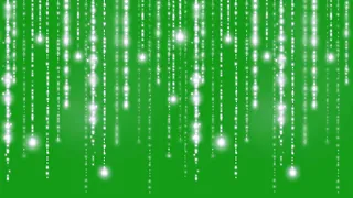 Hanging strips with glowing stars | Green Screen Library