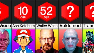 Comparison: Fictional Characters Age (P2)