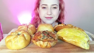 МУКБАНГ ПИРОЖКИ БЕЛЯШ ТОРНЕР КИШ | MUKBANG BELYASHI PIES WITH  MEAT