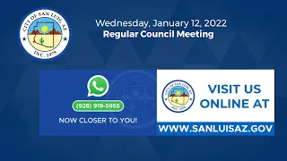 January 12, 2022 - Regular Council Meeting