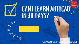 Can I Learn AutoCAD in 30 Days?