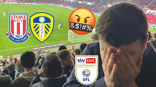 🤬 LEEDS FANS FURIOUS AS PENALTY MISS IS PUNISHED! Stoke City 1-0 Leeds United | 2023/24