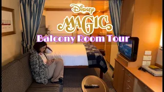 Disney Magic Cruise Ship | Balcony Room 7128 Tour 2024 | HD