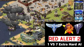 Red Alert 2 Yuri's Revenge I 1 America vs 7 Yuris