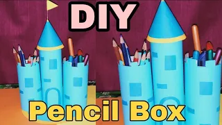 DIY Pen / Pencil Holder // Best out of waste // Castle Pen Stand