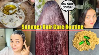 Summer Hair Care Routine (2023) Stop Hair Fall & Start Growth | Get Long, Strong & Shiny Hair❤️