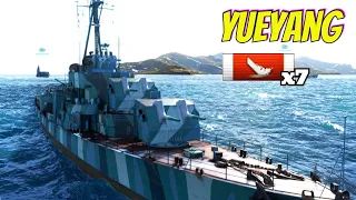 Yueyang - Stealth Destroys 7 Ships - World of Warships