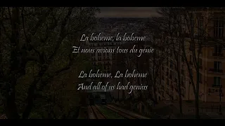 Charles Aznavour - La bohème (French Song) (French/English lyrics)