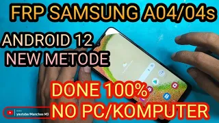 TANPA PC ||| SENAM JARI - BYPASS AKUN GOOGLE ||| FRP SAMSUNG A04/04s NEW METODE  2023