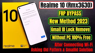 Realme 10 (Rmx3630) FRP Bypass New Method 2023 Without Pc ‼️ Gmail Id Lock Remove 100% Free