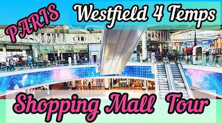 Mega Shopping Mall -Westfield 4 Temps |42 million visitors|La Défense|Walk Tour on Christmas lights