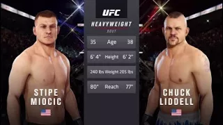 Stipe Miocic vs. Chuck Liddell (EA sports UFC 3) - CPU vs. CPU - Crazy UFC 👊🤪