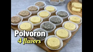 POLVORON IN 4 FLAVORS |  HOW TO MAKE CLASSIC  POLVORON RECIPE
