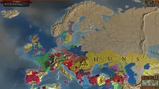 Europa Universalis 4 AI Timelapse - Extended Timeline + ССС Mods 394-2300